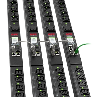 APDU9959EU3 - APC Rack PDU 9000 Switched, ZeroU, 16A, 230V, (21) C13 & (3) C19, IEC309 Cord
