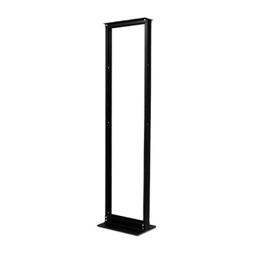 AR201 - NetShelter 2 Post Rack 45U #12-24 Threaded Holes Black