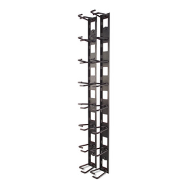 AR8442 - Vertical Cable Organizer, 8 Cable Rings, Zero U