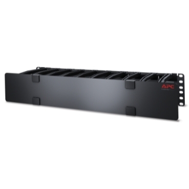 AR8603A - 3U Horizontal Cable Manager, 6" Fingers top and bottom