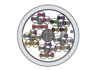 Category 5E 25/50/100X2X0.5 Multipair - U/UTP Symmetrical Data Cable