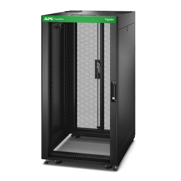 ER6482 - Easy Rack 600mm/24U/800mm , with Roof, Side panel,castors,feet and 4 Brackets, No Bottom, black