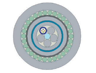 LTFMSMNWM - Heavy Armoured Cable Nylon + LSZH Sheath, Chemical/Corrosive Resistant