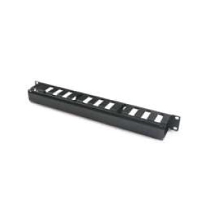Metal Slotted Cable Manager with Cover - Cable Management Panel