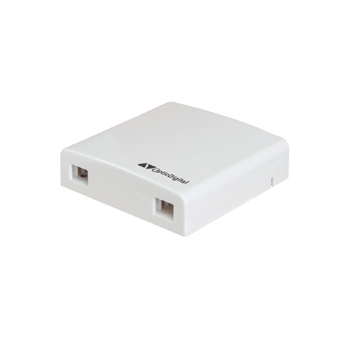 ODFWS02 - 86 x 86mm Optic Digital OD Fiber Wall Socket - Dual Fiber