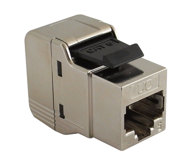 CAT.6 UC C400 MJ TS S - Keystone Jack,Cat.6,RJ45,FTP, 180°, Tool Fast, Shielded