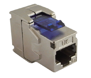 CAT.6A UC C500 MJ TF S V6 - Keystone Jack,Cat.6A,RJ45, FTP, 180° Tool Free, Shielded