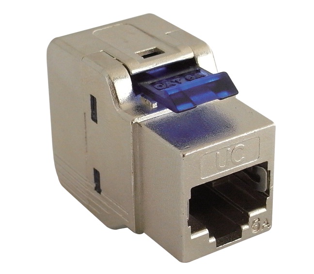 CAT.6A UC C500 MJ TR S V5 - Keystone Jack,Cat.6A,RJ45,FTP, 180°, Tool Fast, Shielded