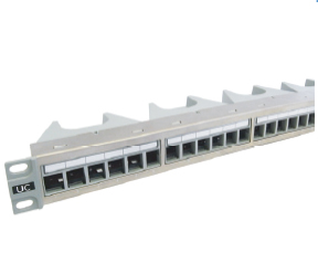 UC C500 PPC S 24 1U - 19-in 1U 24P, Shielded, With Empty Cassettes, Cat 5e/6/6A, 180Â°