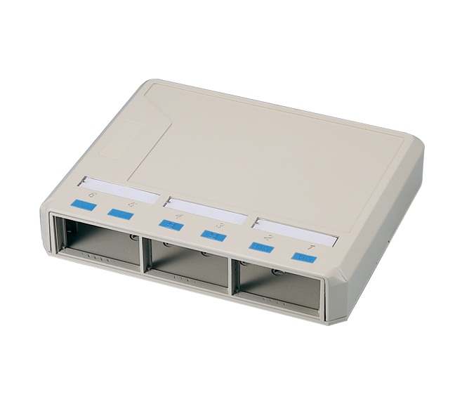 UC CAOF DB 06 - Fiber Surface Mount Box, 6-port, White